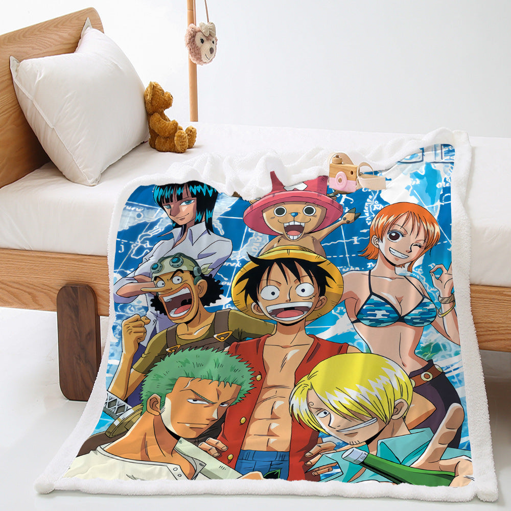 Anime Digital Print Coral velvet Blanket