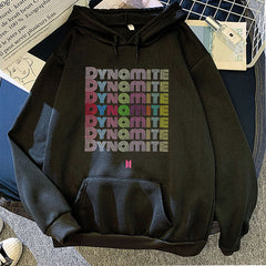 Women's Kpop DYNAMITE Candy-colored Loose Hoodie