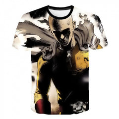 Men's Anime 3D Printed Short Sleeve T-Shirt