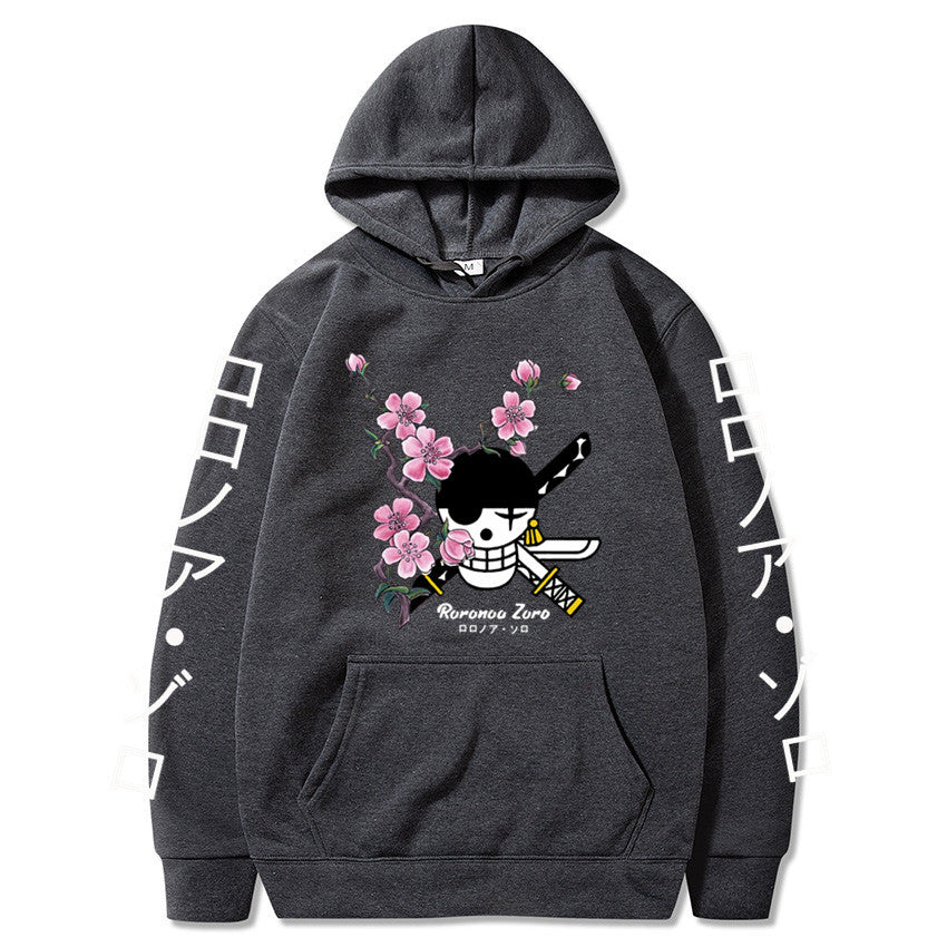 Unisex Zoro Graphic Printed Loose Hoodie