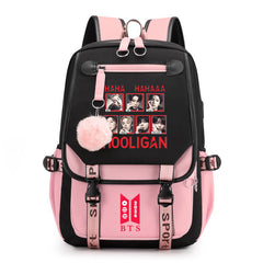 BANGTAN Hooligan Large Capacity Backpack