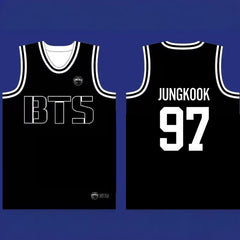 Trendy BTS V-neck Sports Jersey Shirt