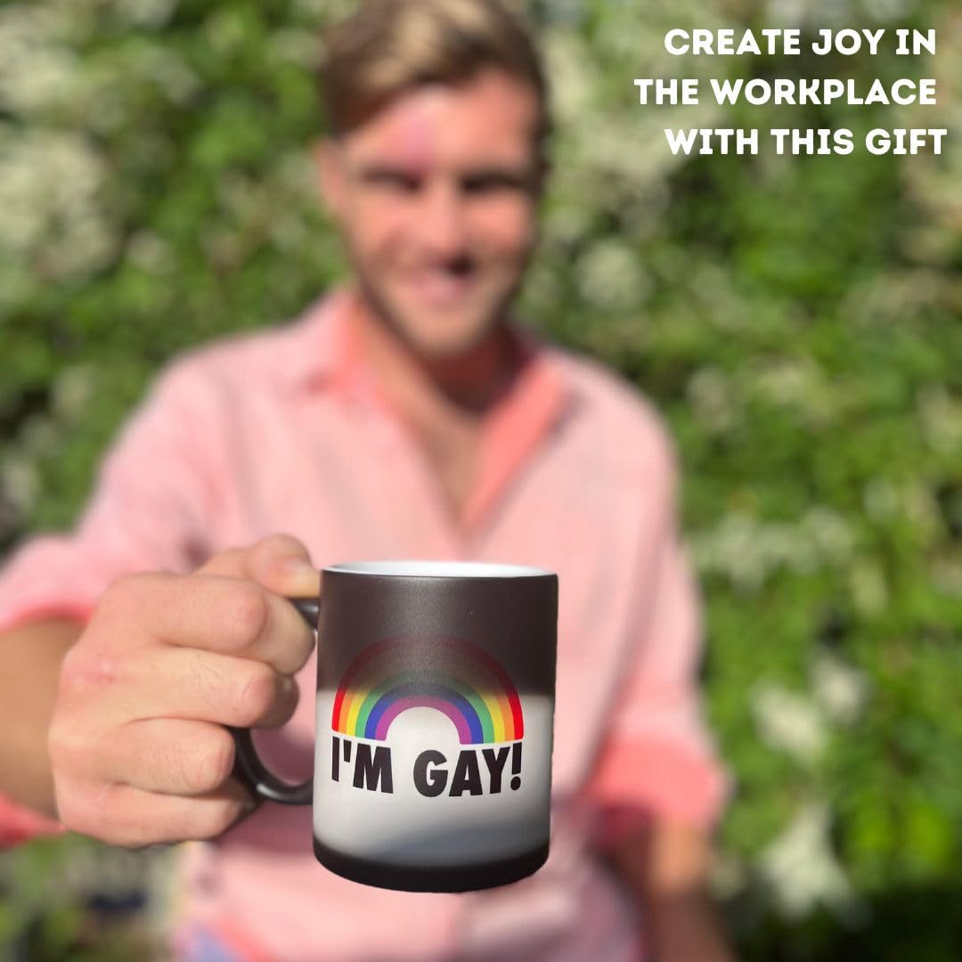 I'm Gay Rainbow Heat Change Funny Rude Mug