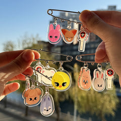 SKZ Cartoon Acrylic Pin Pendants