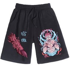 Casual Anime Sports Men's Loose Shorts