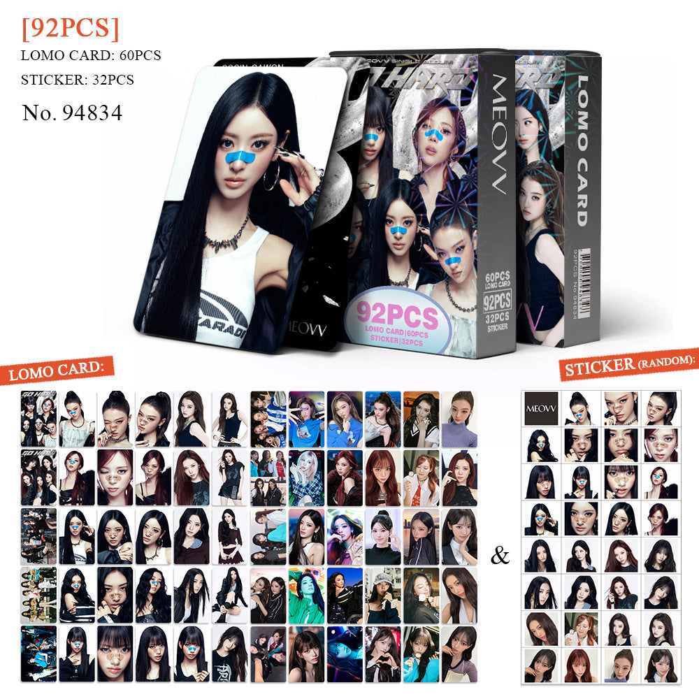 MEOVV GO HARD Photocards + Stickers (92pcs)