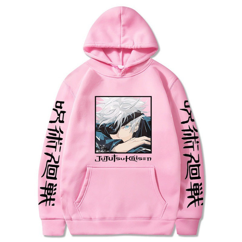 Unisex Creative Anime Pattern Loose Hoodie