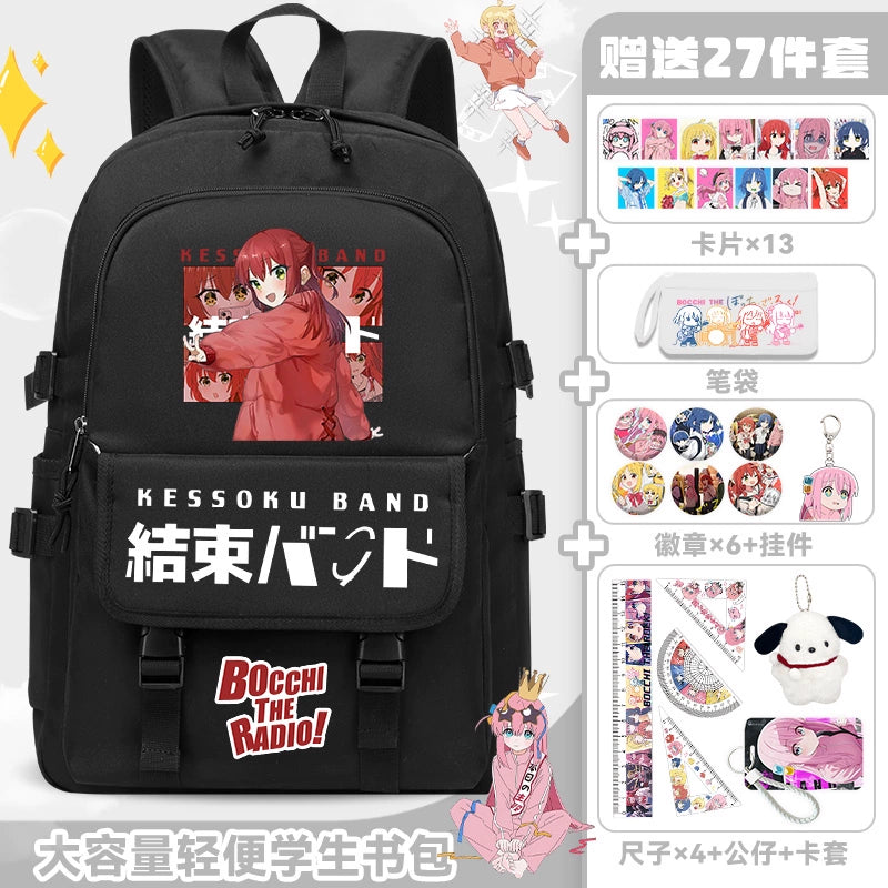 Large Capacity Waterproof Anime Backpack