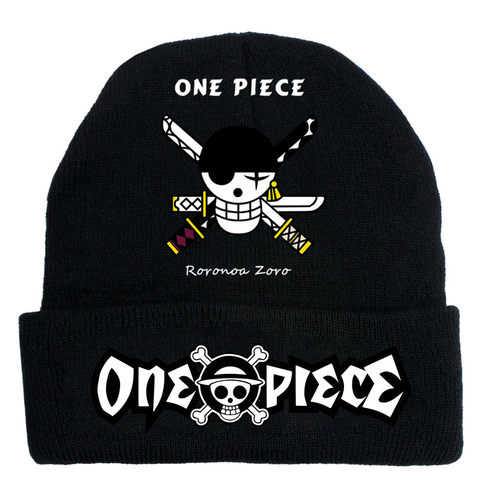 Trendy Luffy Print Knitted Hat