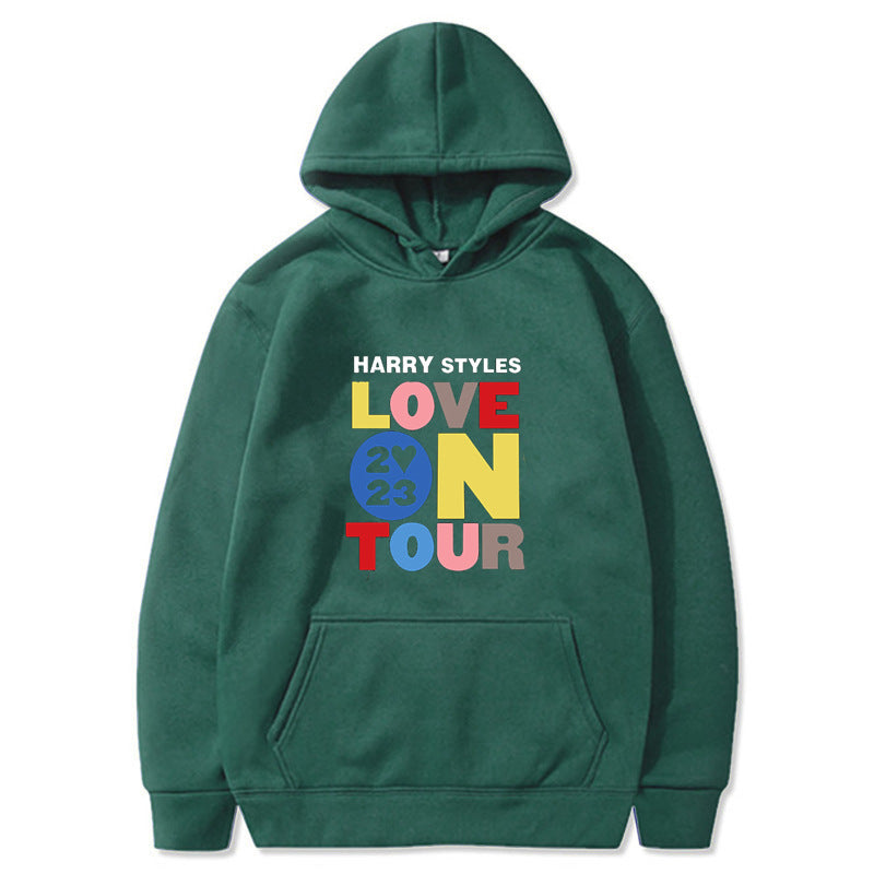 Unisex Love on Tour Casual Pullover Hoodie