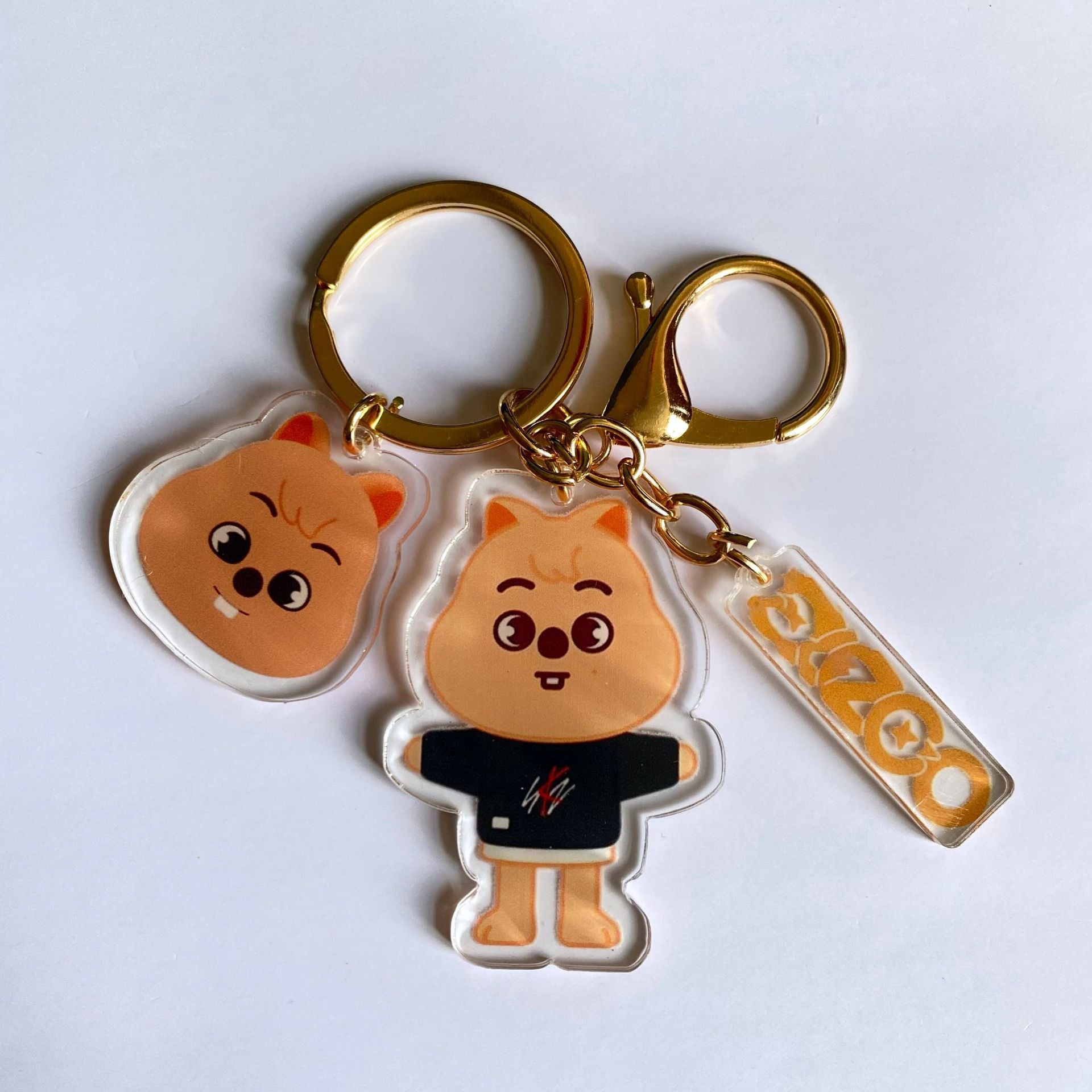 Kpop Cartoon Acrylic Double-sided Keychain