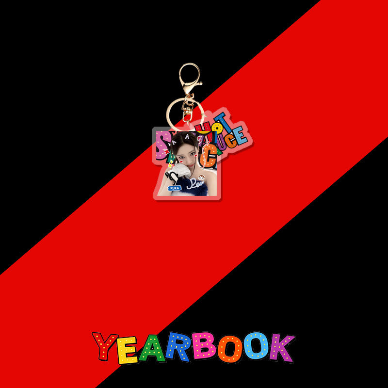 KPOP Album Hot Sauce Acrylic Keychain Pendant