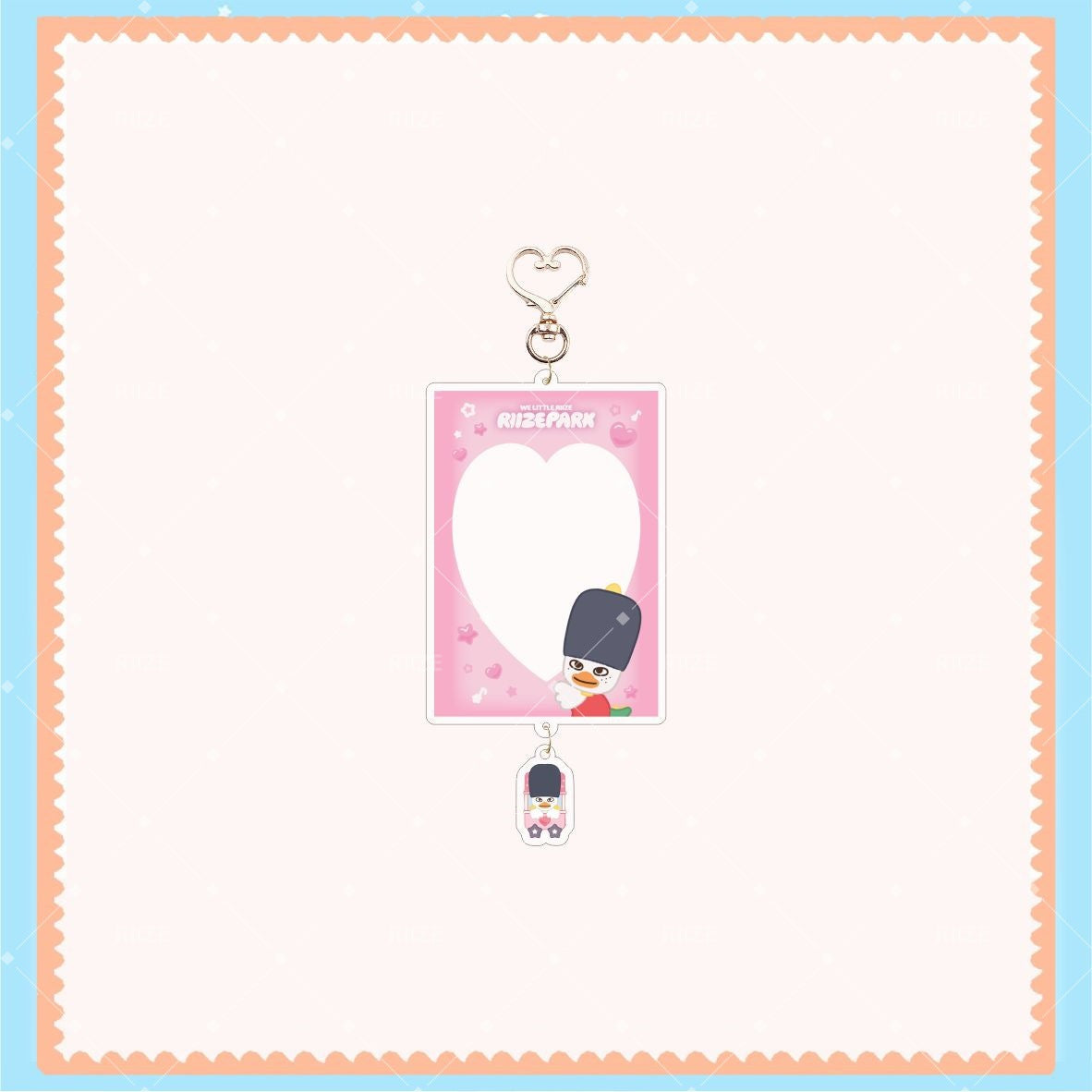 Cartoon KPOP PhotoCard Frame Keychain Pendant