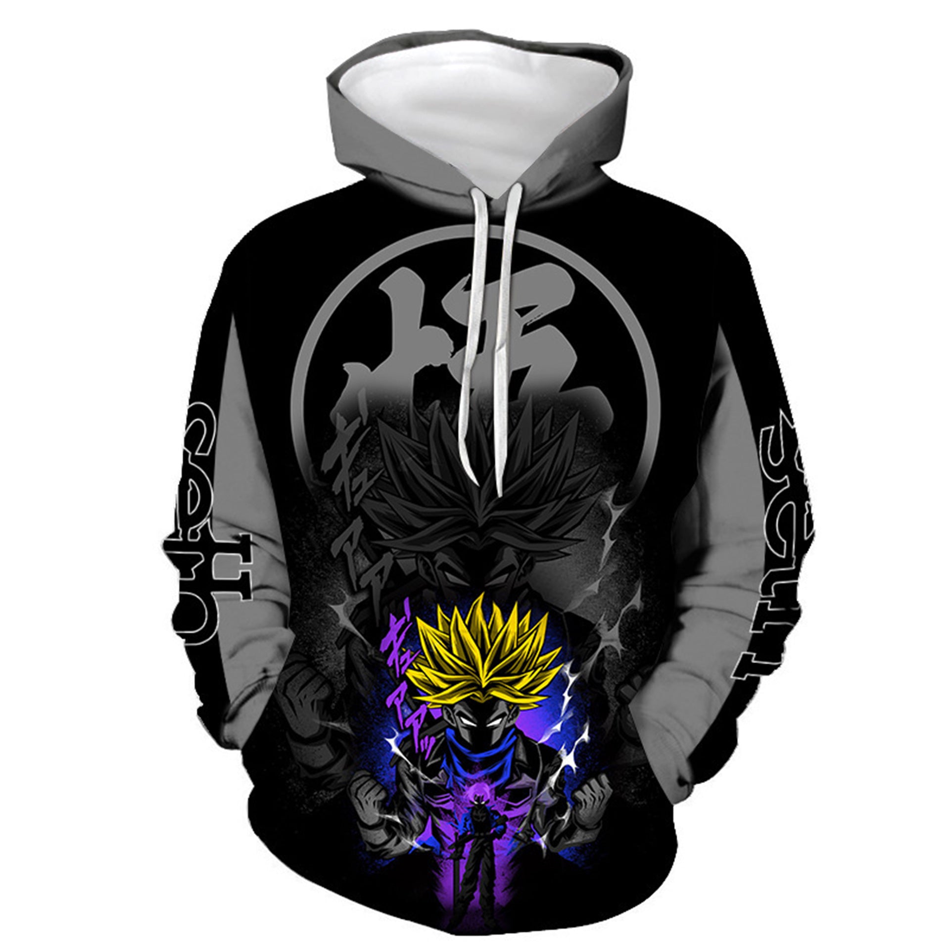 Unisex Anime Goku Digital Print Sports Hoodie