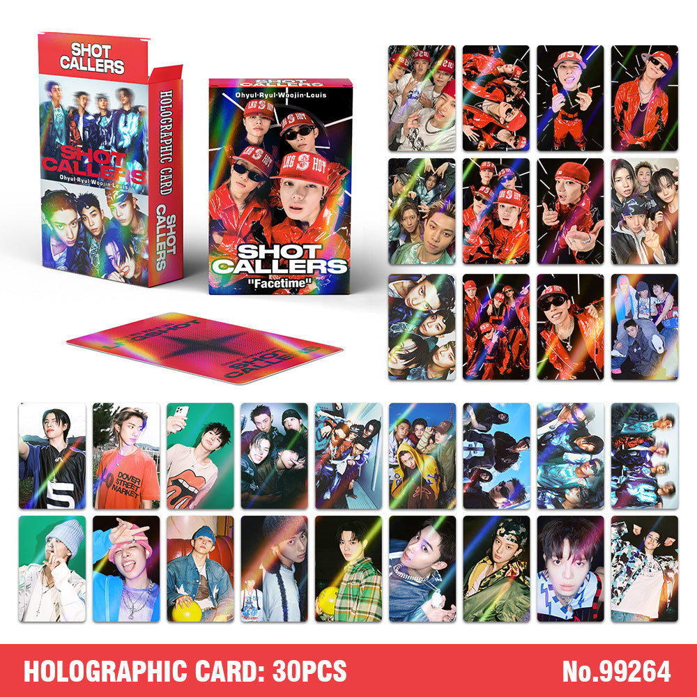 30PCS SHOT CALLERS Laser Photocard