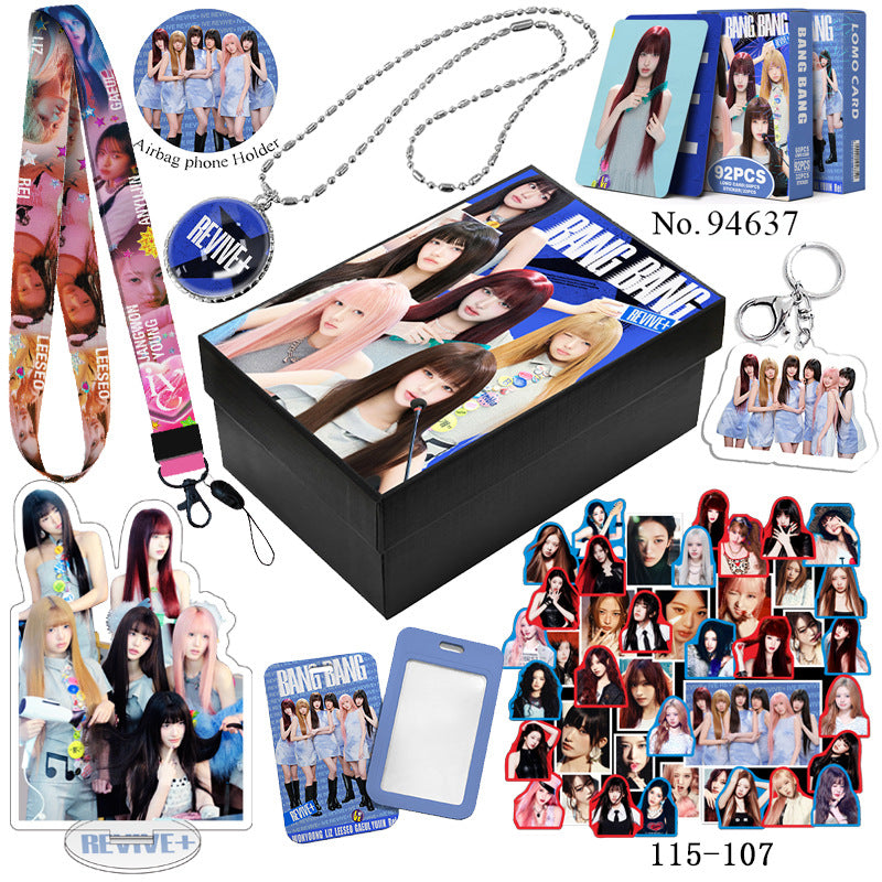 Exquisite IVE Album REVIVE Keychain Photocard Gift Box