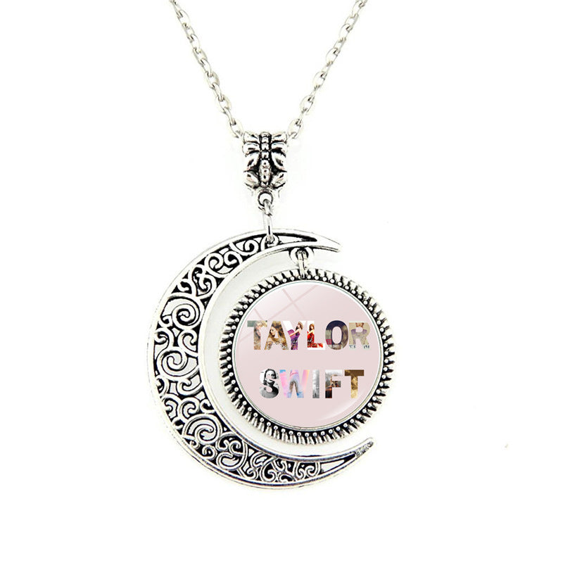 Chic Taylor Moon Shape Necklace Jewelry