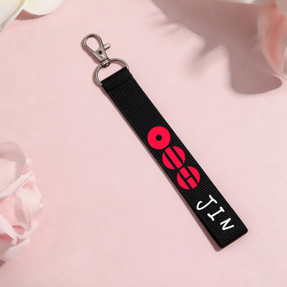 BANGTAN Name Tag Keychain Lanyard