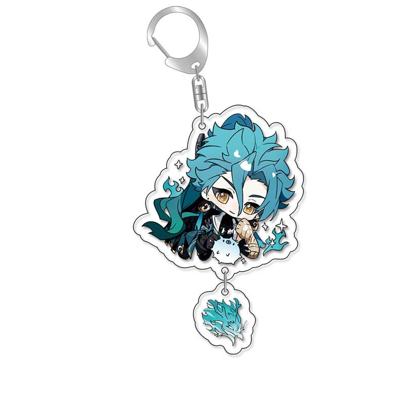 Double-sided Game Keychain Pendant