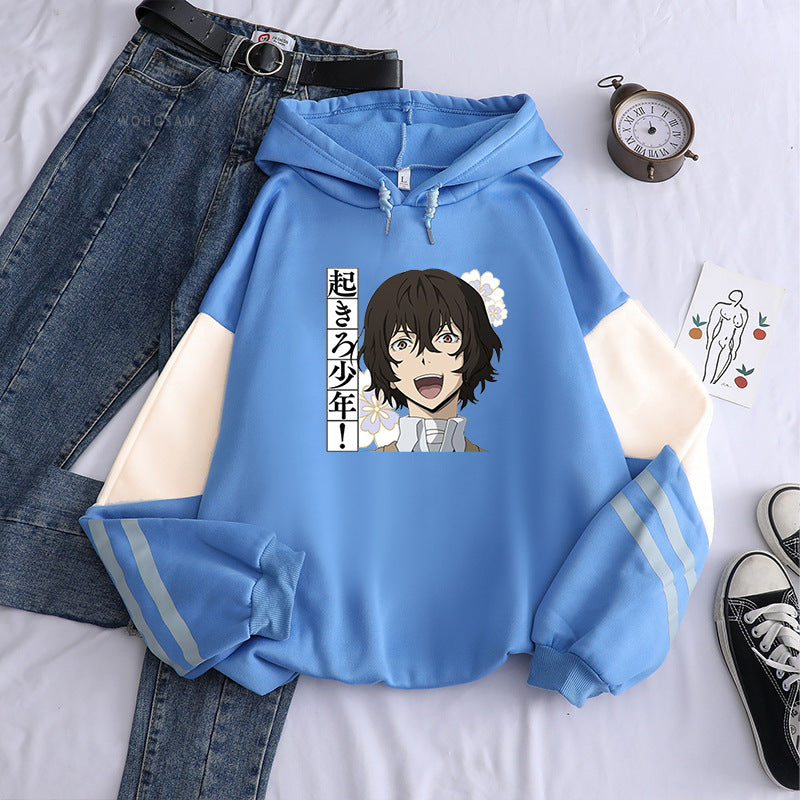 Unisex BSD Anime Print Pullover Hoodie