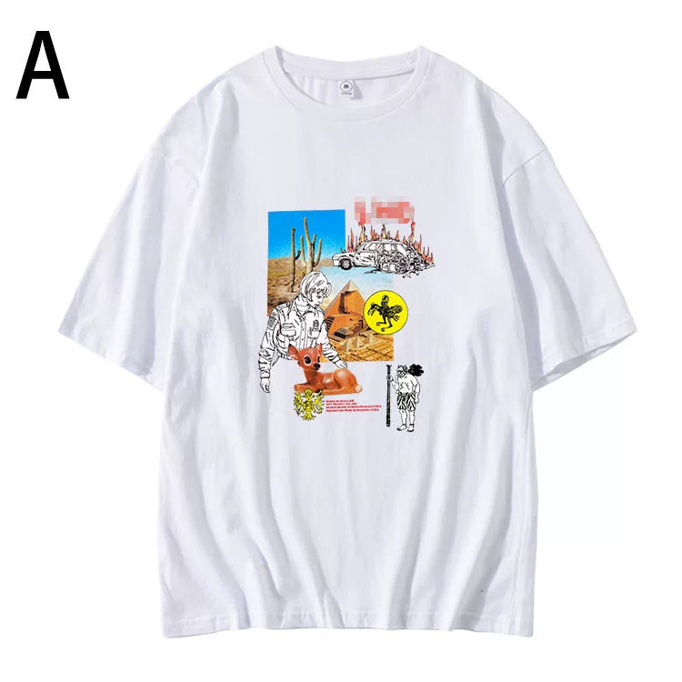 Yeonjun Beomgyu Same Printed Short-sleeved T-shirt