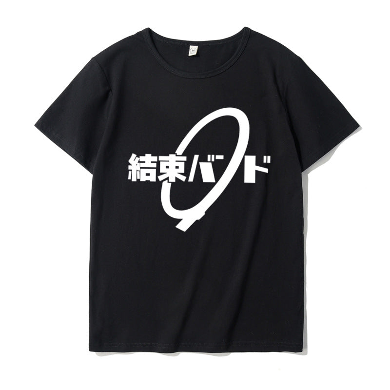 Anime Bocchi Printed Short Sleeve T-shirt