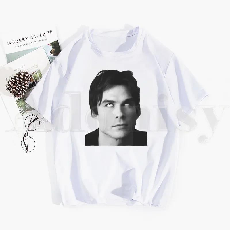 Girls' Damon Salvatore Print T-shirt