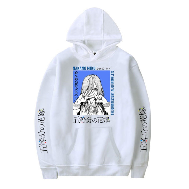 Unisex Anime Nakano Graphic Casual Hoodie