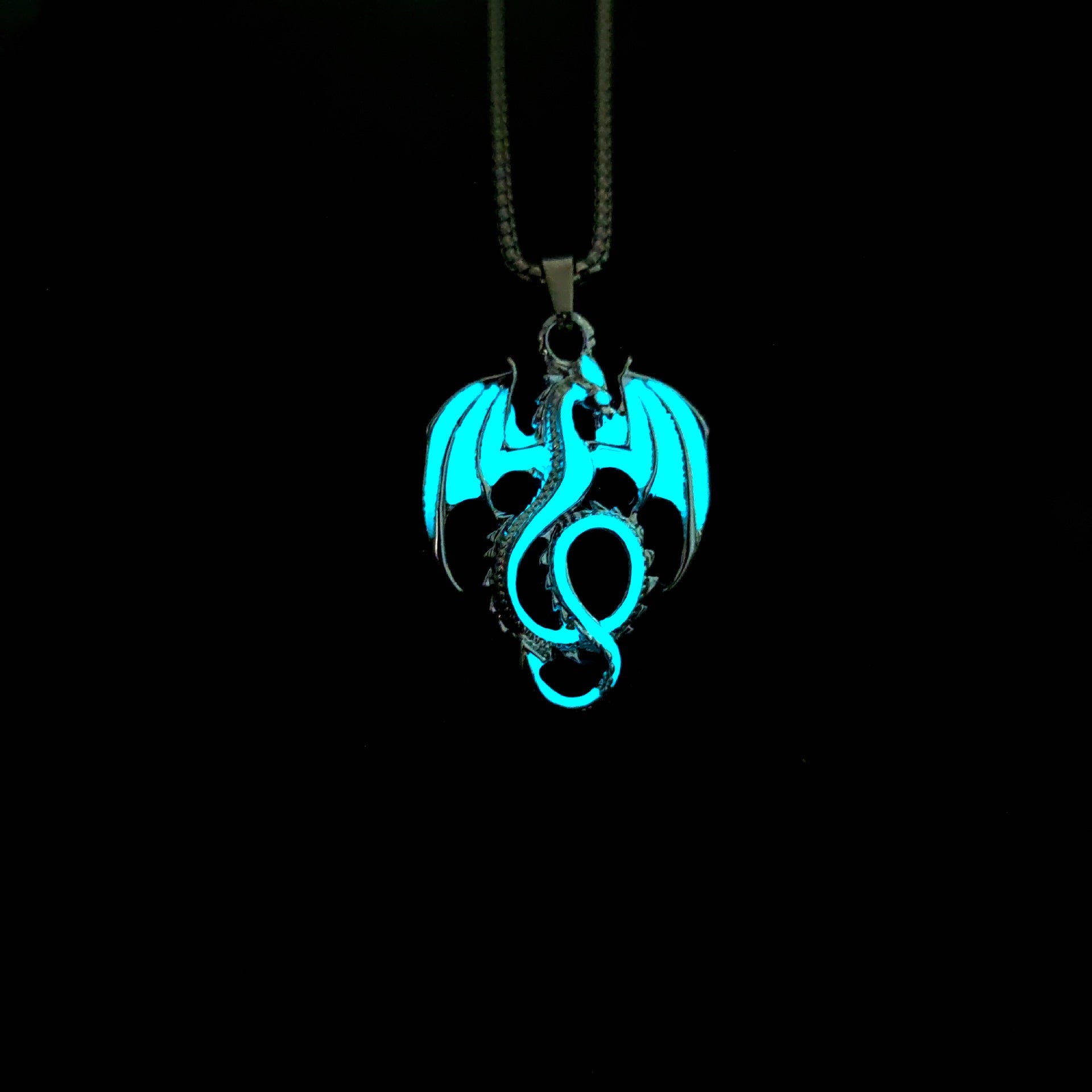 Luminous Pterosaur Pendant Necklace