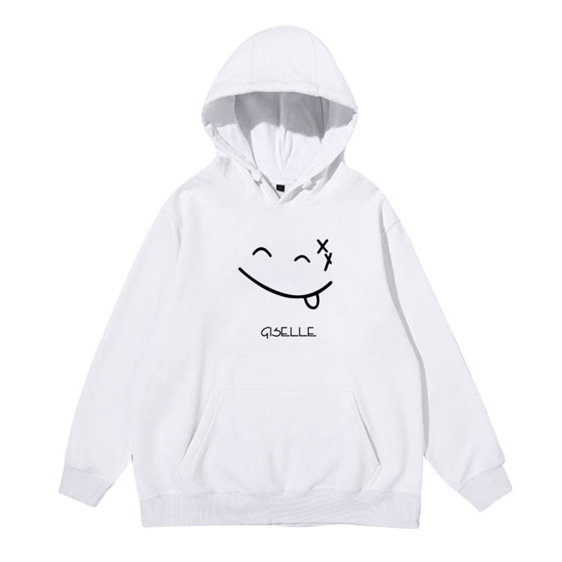 KPOP MY SYNK Graphic Loose Pullover Hoodie