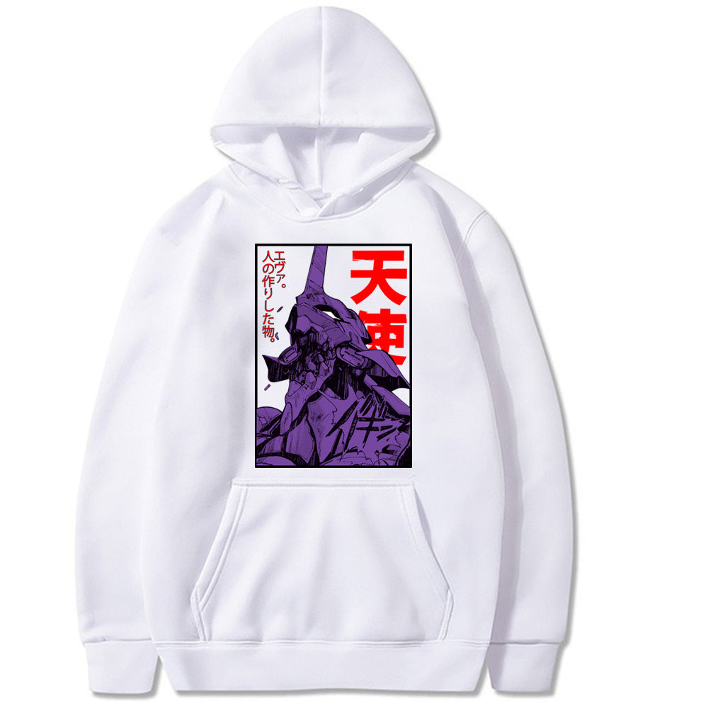 Men's Eva Anime Printed Loose Hoodie