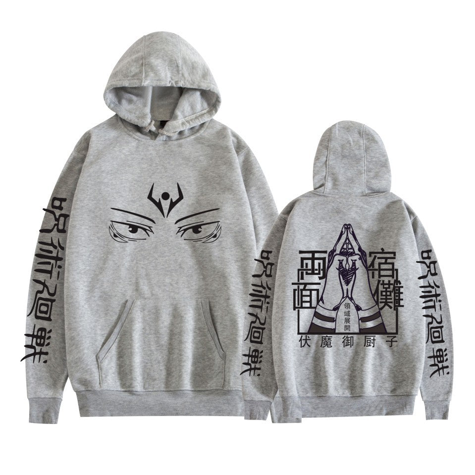 Unisex Trendy Anime Printed Loose Hoodie