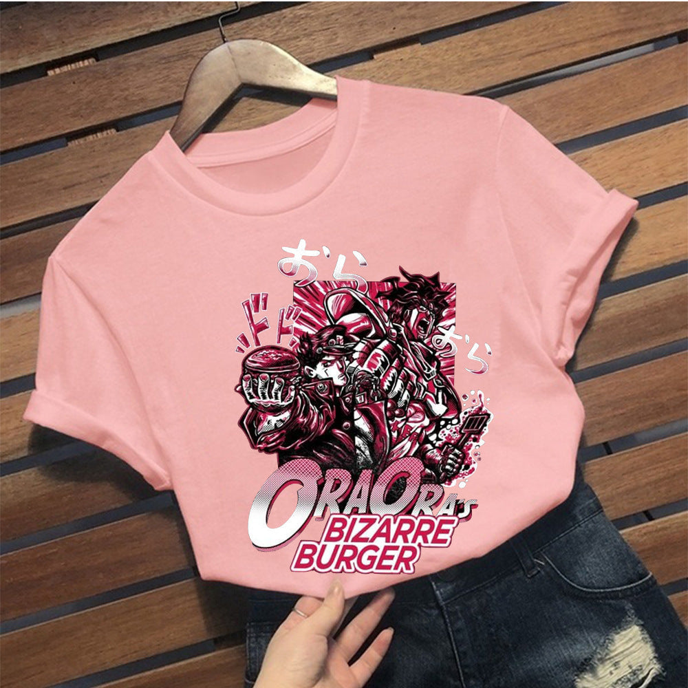 Casual JOJO Graphic Short Sleeve Summer Tee