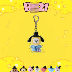 BANGTAN Cartoon Doll Pendant Acrylic Keychain