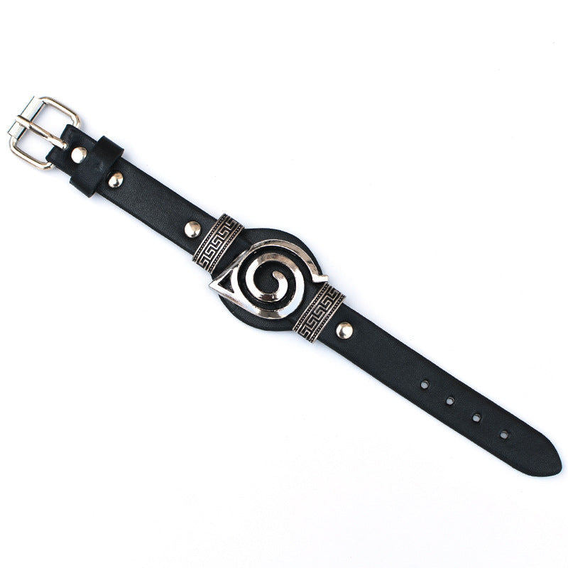 Punk Style Anime Leather Bracelet