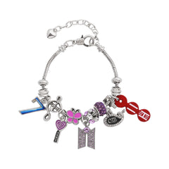 OT7 ARMY Beaded Pendant Bracelet
