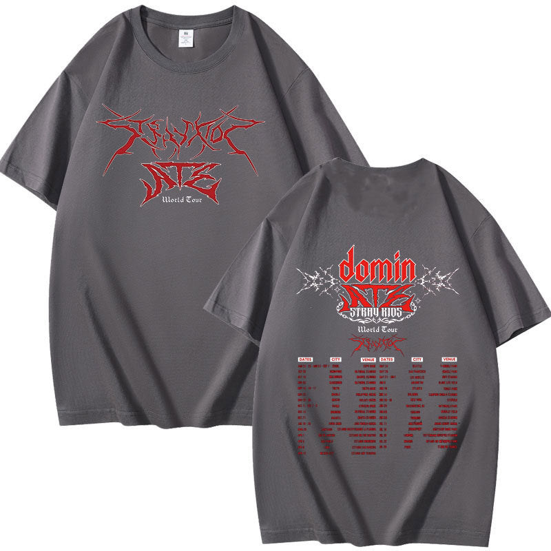 KPOP Dominate LOGO Print Cotton T-Shirt