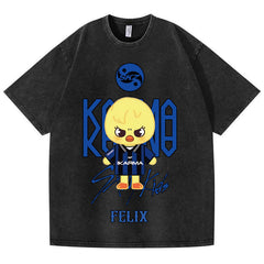 Vintage Kpop Karma Short Sleeve Washed Tee