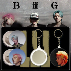 BB "BiiiG" Trailer Photo Badge Mirror Keychain