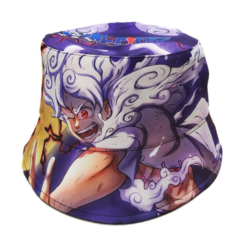 Casual Anime Printed Bucket Hat