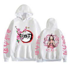 Casual Anime Graphic Print Pullover Hoodie