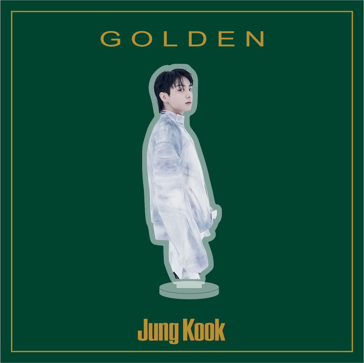 JK Golden Album Standing Tabletop Ornament