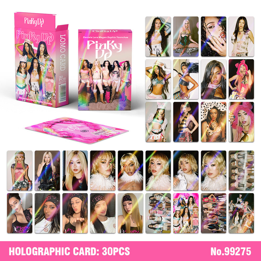 30PCS PINKY UP Album Flash Photocard
