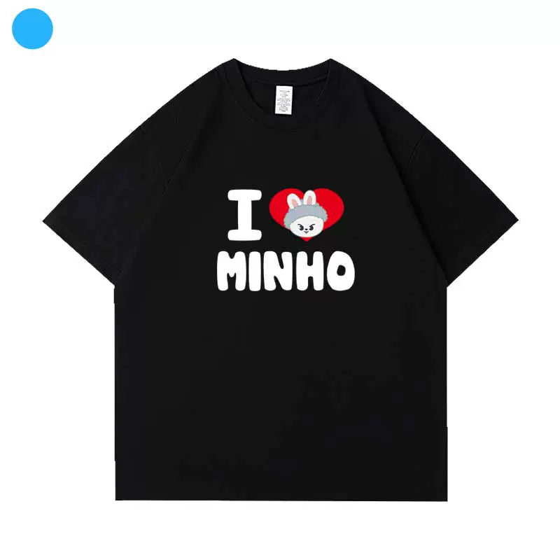 Kpop Letter Printed Short Sleeve T-Shirt
