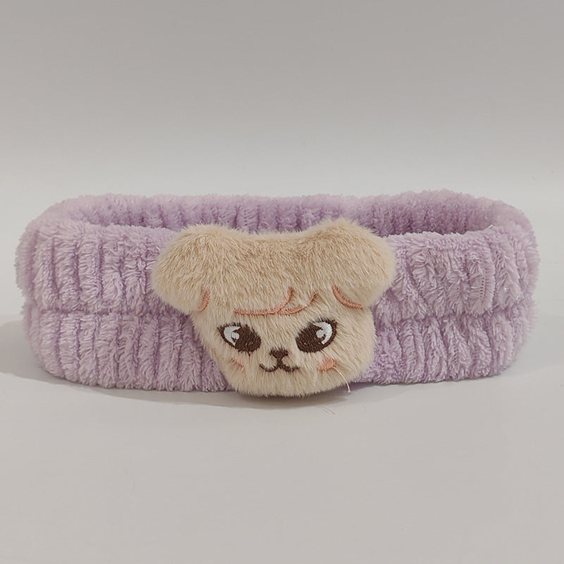 KPOP Cartoon Plush Hair Band Wrist Band