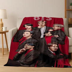 BANGTAN Poster Flannel Blanket