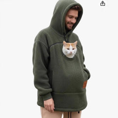 Cozy Cat Pouch Hoodie – Wearable Pet Carrier