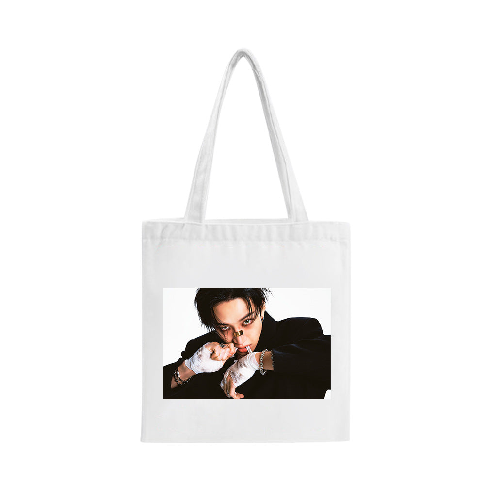 KPOP Photo Printed Canvas Tote Bag