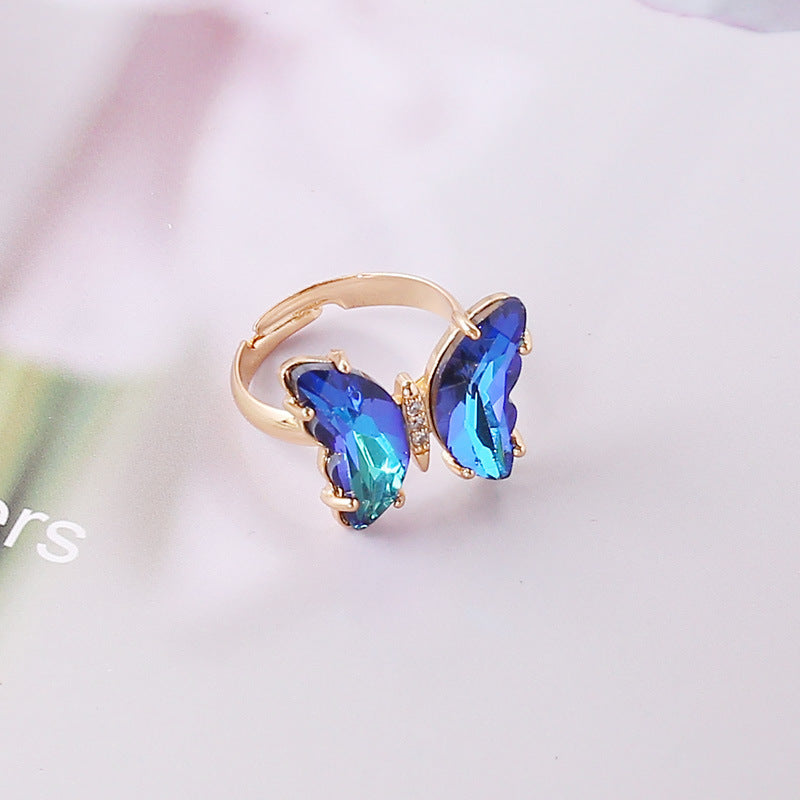 Women's Gradient Butterfly Necklace