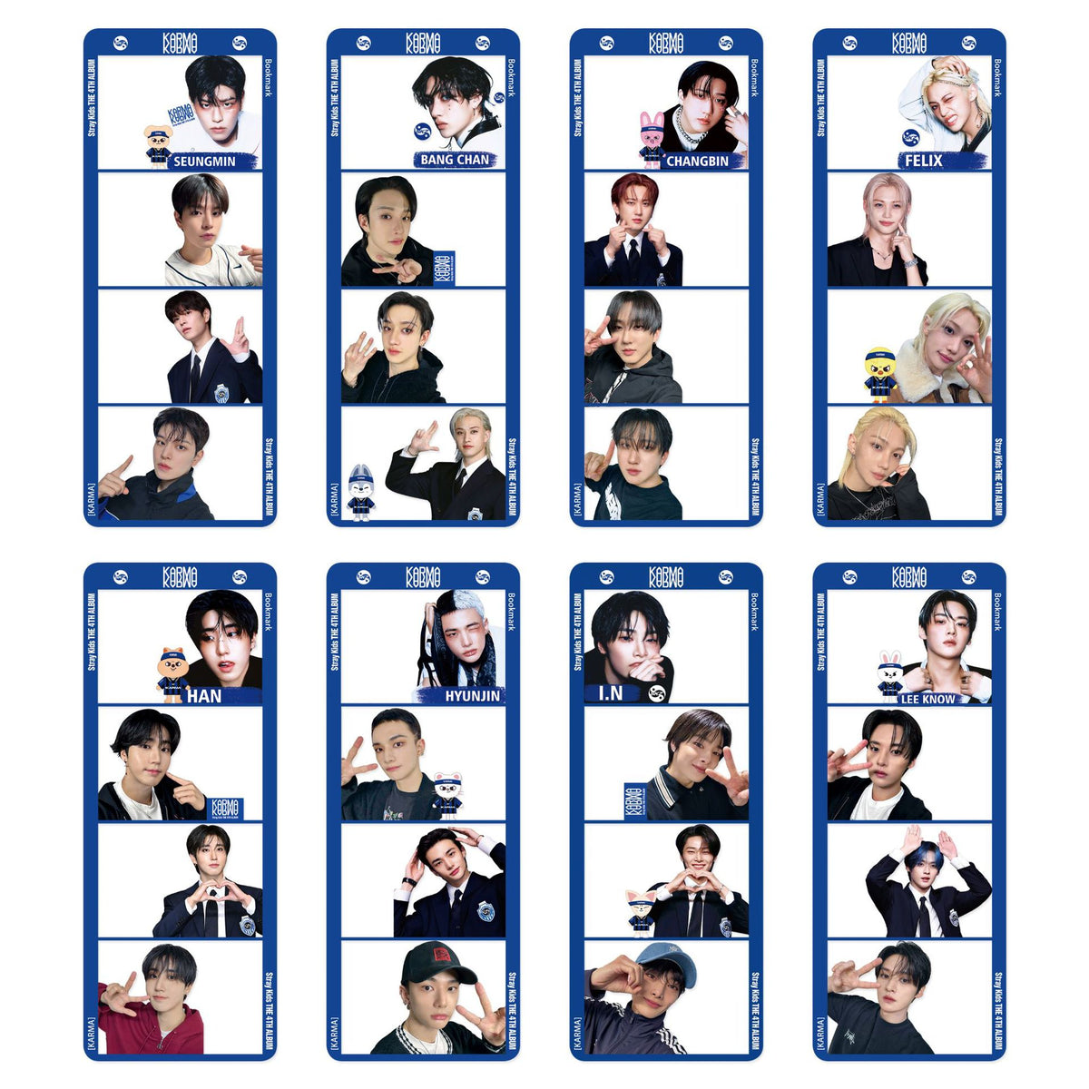KPOP Album KARMA Pvc Bookmark Collection